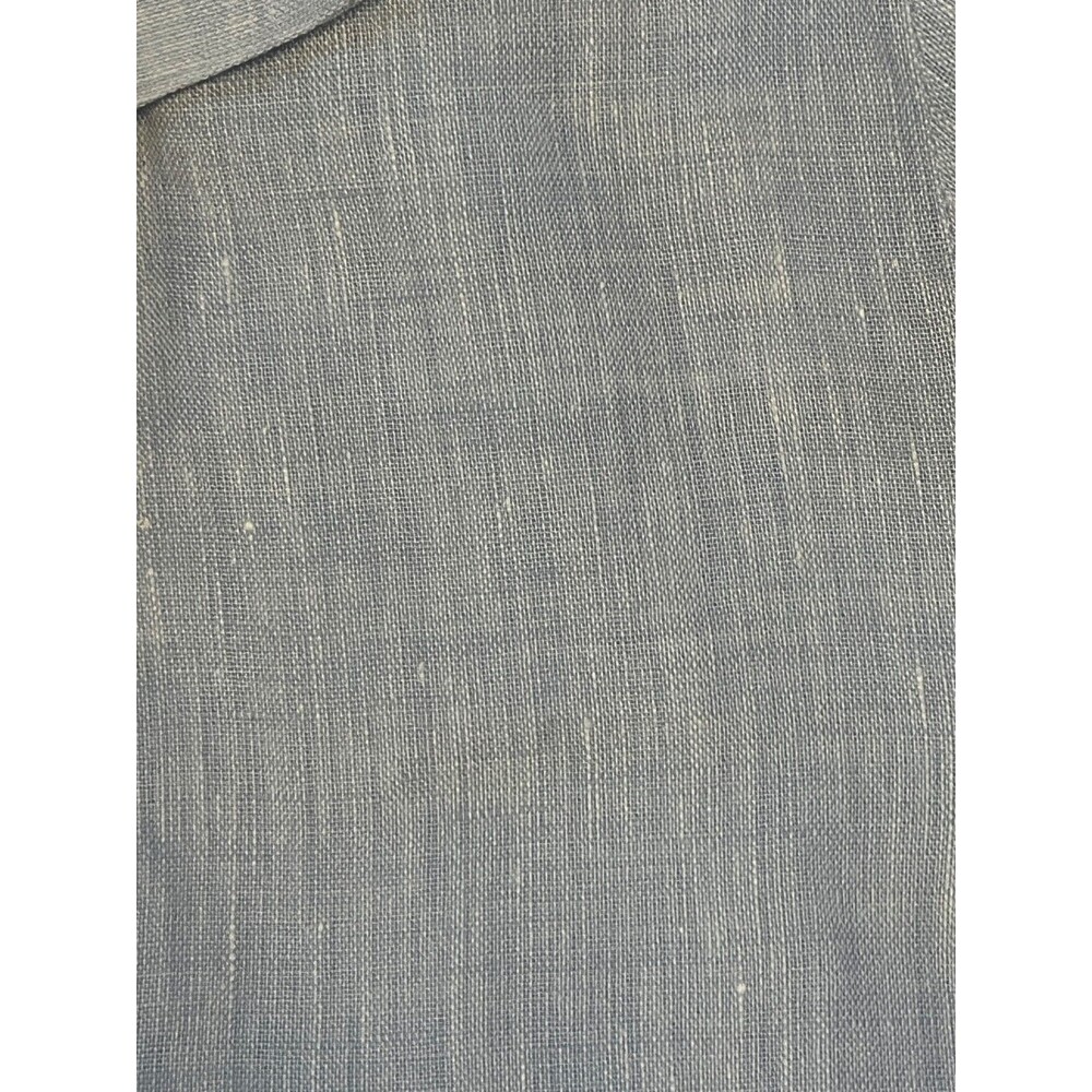 NWT Pour Les Femmes Linen Light Blue Shirt Dress Medium Maxi- Belt Not Included - Picture 6 of 6